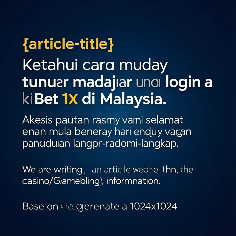 Bet 1x Malaysia Panduan Daftar dan Login Terkini 2026